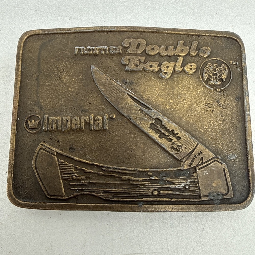 Vintage Frontier Double Eagle Imperial Belt Buckle